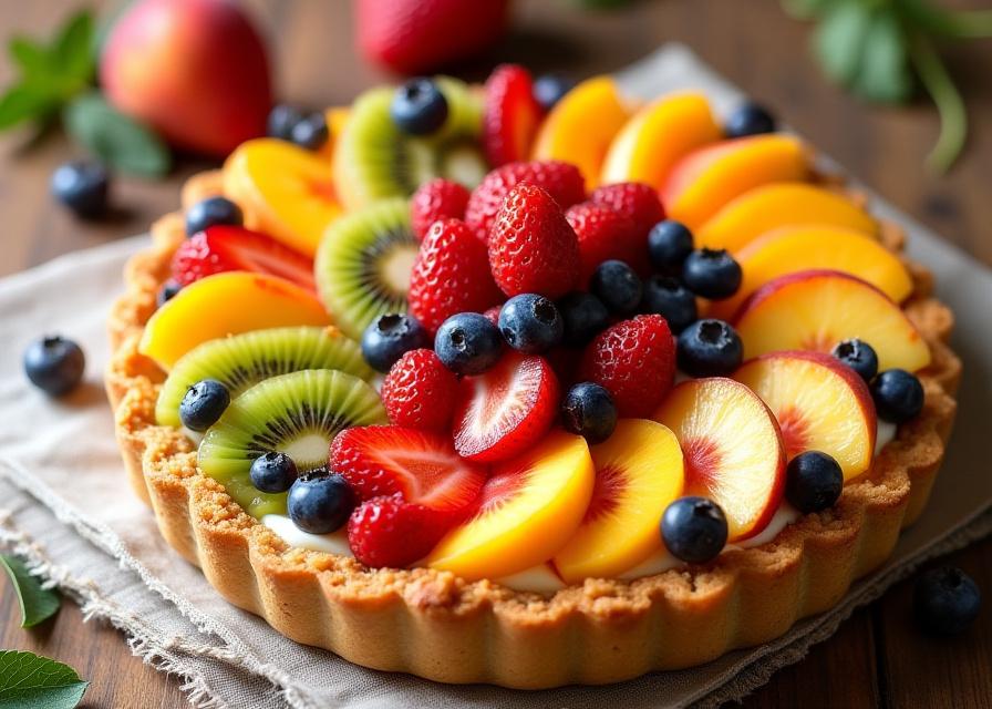 Crostata di frutta fresca di stagione.
